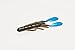 Zoom UltraVibe Speed Craw-Pack of 12 (Green Pumpkin Blue/Blue, 3.5-Inch)
