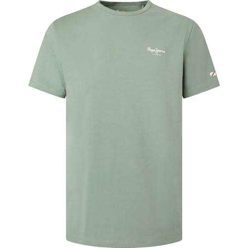Pepe Jeans Herren Original Basic 3 N T-Shirt, Grün (Casting), S 1