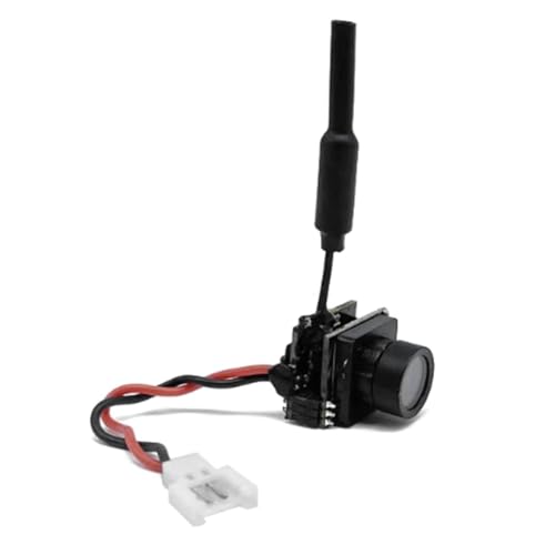 Heozlion Transmisor FPV de 5,8 GHz y 25 MW con Cámara Micro-Tipo AIO de 800 TVL y Antena Dipolo de Latón para Dron Cuadricóptero FPV 701U-B