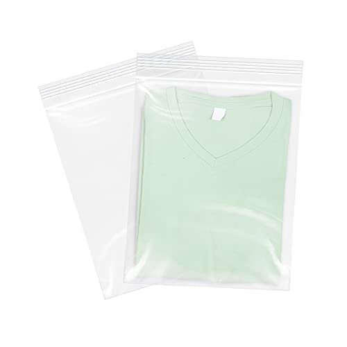 9x12 Clear Zip Bags 2 Mil – 200 Pack (A4/Letter)