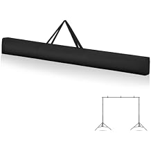 8 ft Pipe and Pole Drape Carrying Bag Portable Backdrop Stand Pipe Black Backdrop Carrying Bag Package Upright Crossbar Pole Package for Drape Kits