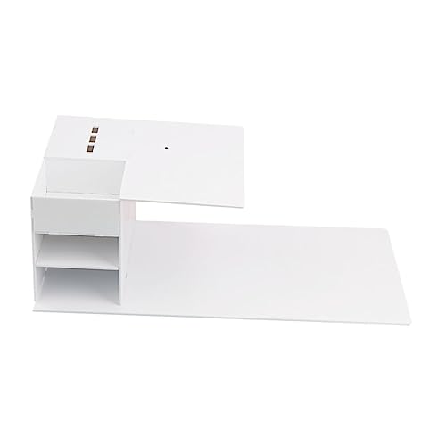 AUTSUPPL 取り外し可能なアクリル製まげエクステツールオーガナイザー 収納ディスプレイスタンド付き枕棚 字型作業台 まげ施術用ラック