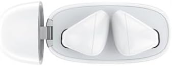 Top view of AW T28 earbuds in charging case