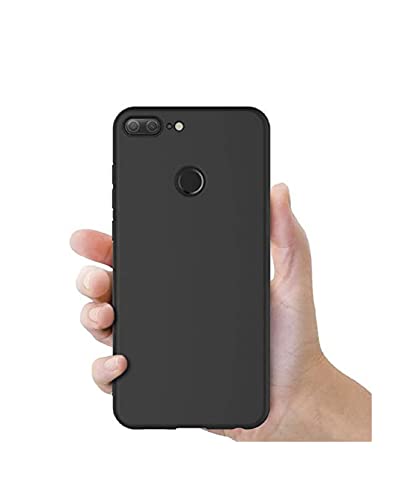 Image of Mobile Back Cover Case for Honor 9 Lite (Silicone Case|CameraProtection|Black SC1510)