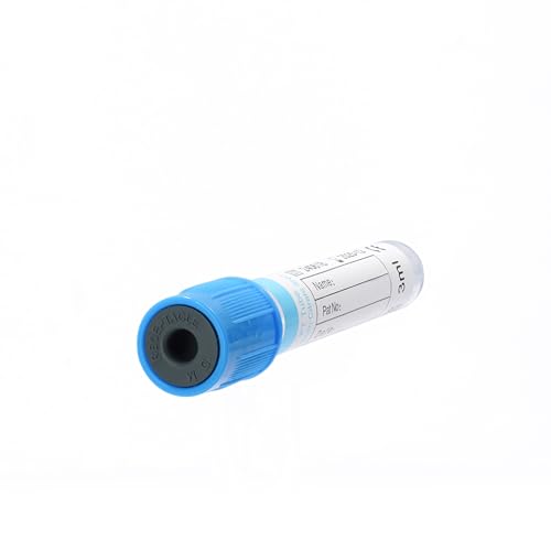 Vacutainer Blood Collection Tubes Lab Vacuum Blood Collecting Tube for Pet Animals Veterinary Lab Supplies 100 Pcs Wrap Packaging (PT Tube, 3ml)