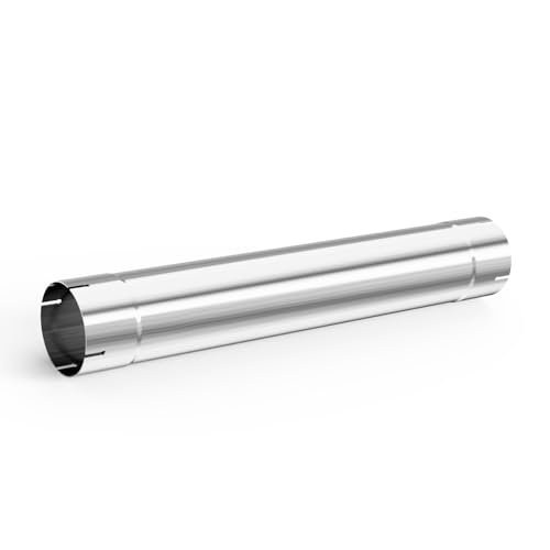 Piclafe 5 Inch Exhaust Pipe, 5'' Stainless Steel Straight Exhaust Pipe, 30