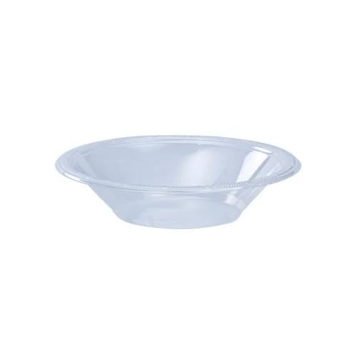 EcoQuality 15oz Clear Plastic Bowl – Disposable Round Serving Bowl for Salads Snacks Desserts Sides Party Catering Buffet Lightweight Transparent Tableware for Events and Everyday Use (150)