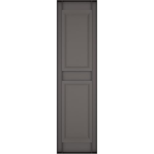 Mid America 00021455010 Standard Size Williamsburg Double Panel Vinyl Shutters, w/Installation Shutter-Lok's & Matching Screws (Per Pair), 010, 14 3/4"W x 55"H, Musket Brown by Mid America - Image 6