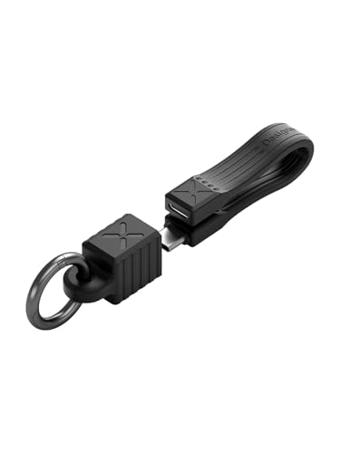 Hagibis USB 4 Cable Portable Keychain, 240W USB C Charging Cable, 40Gbps Data Transfer, 8K@60Hz Video Display for iPhone 16 15 Pro Max, iPad, Thunderbolt 4/3, External SSD (Black Male to Female)