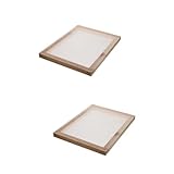 Tofficu 2 Piezas Plantilla De Serigrafía Marco De Tamaño Adecuado Marco De Serigrafía Reutilizable Marco Para Imprimir Pantalla De Seda De Galletas Iniciador De Serigrafía Textil