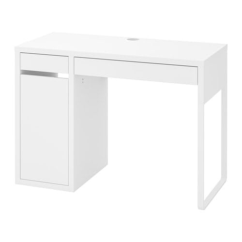 Amazon | MICKE ミッケ デスク - ホワイト 105x50 cm 803.542.76 | 机