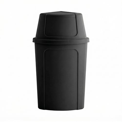 Caneca de basura de esquina 21 galones con tapa negra miniatura 4