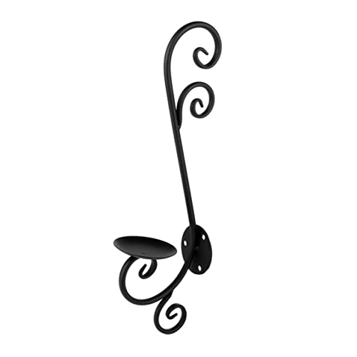 OSOLADY 1pc European Style Iron Wall-Mounted Candlestick Holder Creative Geometric Candle Decor for Home for Living Room Dining Room and Housewarming