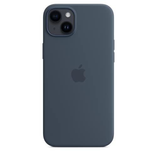 Apple Coque en Silicone avec MagSafe pour iPhone 14 Plus - Bleu Orage ​​​​​​​