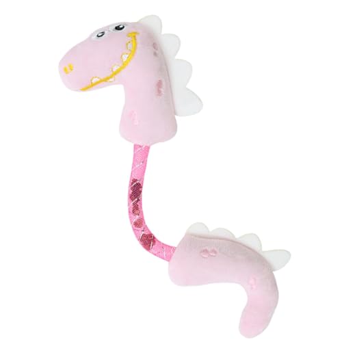 Kauplüschspielzeug Für Katzen – 23 X 6 Cm Großes Plüschkatzenspielzeug Für Hauskatzen | Interaktive Katzen-Kaustangen Im Frühlings-Dinosaurier-Design Für Zähne | Bissfestes, Weiches Beißspielzeug