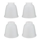 Aspen Creative 23168-4 Transitional Frosted Ceiling Fan Replacement Glass Shade.2-1/8'Fitter, 4-5/8'Diameter x 4-5/8'Height.4 Pack