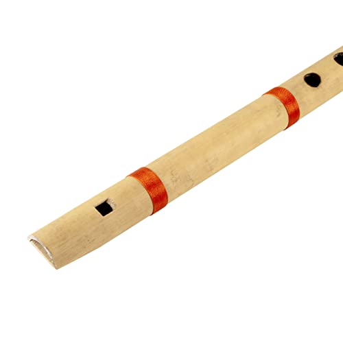 14 Inch Authentic Indian Wooden Bamboo Flute In 'B' Key Fipple Woodwind Musical Instrument Recorder Traditional Bansuri Handcrafted Novelty Decoratives & Collectibles #TOP2