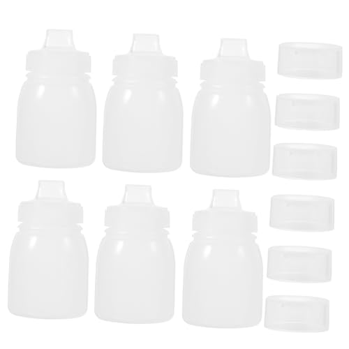 CIYODO 6pcs Kitchen Squeeze Bottle Mustard Bottles Sauce Containers Honey Squeeze Bottle Small Condiment Bottles Salad Dressing Bottle Condiment Containers Squeeze Bottles Pp Transparent