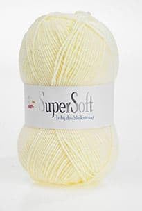Jarol Super Soft Baby Double Knit/DK Knitting & Crochet Yarn. Great Value Baby Yarn Available in a Selection of Pastel Shades, 55% Acrylic & 45% Nylon, 330 Metres, 100g Balls, Pack of 5, White