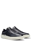 BOSS Porsche x Punching - Tenis de piel para hombre, Azul Oscuro, 25.5~26.0 cm