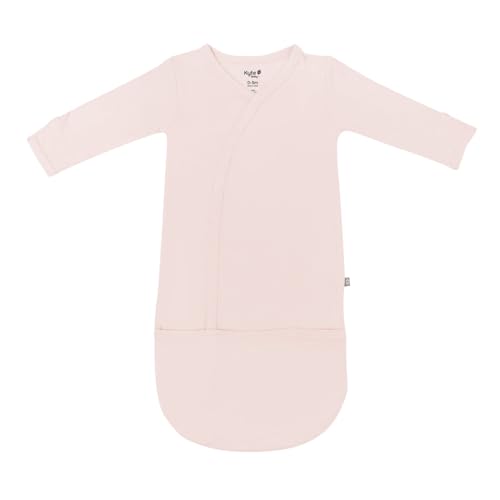 KYTE BABY Bundlers, Unisex Baby Sleeper Gowns, Rayon Made From Bamboo Material (0-3 Months, Blush)
