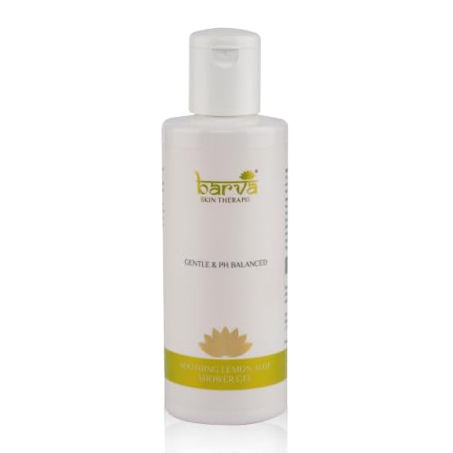 Image of Barva Calming Soothing Lemon Aloe Shower Gel 200ml | Refreshing & Stress Relief Body Wash | With Aloe Vera | Gentle Cleansing for All Skin Types