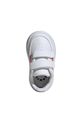adidas Breaknet 2.0 Shoes Kids Sneakers for Unisex-Children, Cloud White Better Scarlet Carbon, 6.5 UK4