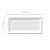 Tenedos Excelsior White Reverse Beveled Ceramic Subway Wall Tile 3x6 Glossy, Kitchen Backsplash, Bathroom Shower, Wall Accent, 10 Sq.Ft Box, Easy Install