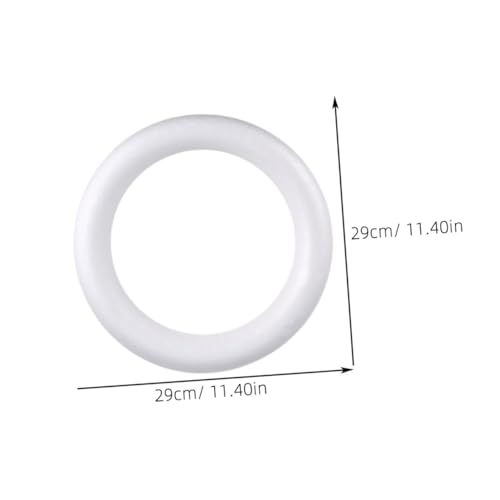Anneaux en mousse blanche pour fabriquer des couronnes de fleurs - 3