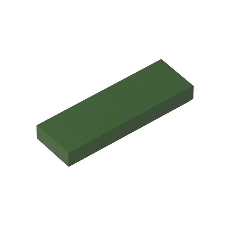 Gobricks 63864 Foundation Plate Tile 1x3 50 Pieces GDS-562 Compatible with Lego Building Blocks Color:Tarmac — image 1