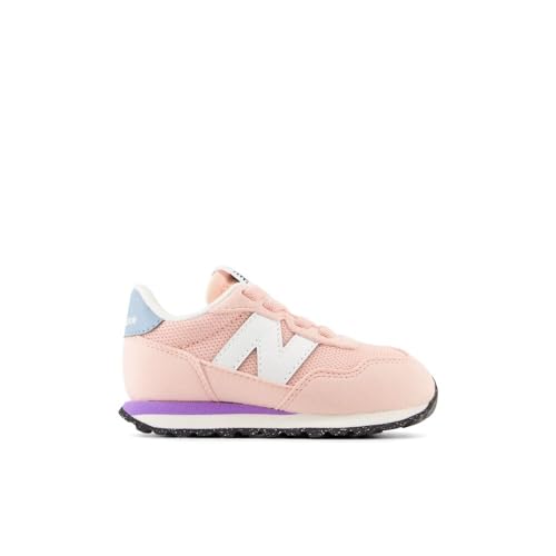 New Balance Kids 237 Bungee Sneaker, PINK/VIOLET CRUSH, 2 W Infant (0-12 Months)3