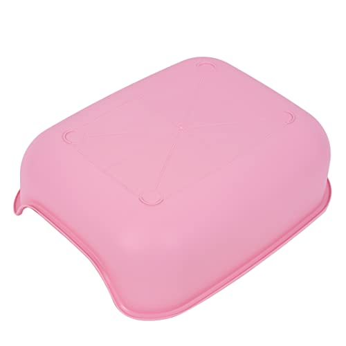 Caixona de Areia Rosa Pet Games - Bandeja Higiênica para Gatos