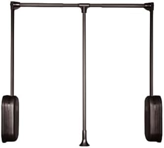 Hanging Rails for Wardrobe, Drop-Down Design with Soft Rebound, Adjustable Speed, Space Saving, 30kg Load Capacity