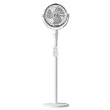 Ventilatore nebulizzatore portatile per esterni, con telecomando, oscillante a 4 velocità, con timer e sistema di nebulizzazione, per patio, giardino, campeggio, nero (bianco)