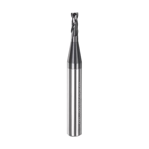 Image of HARFINGTON Square End Mill 3mm x 8mm Cutting 6mm Shank Micro Grain Solid Carbide AlTiN Coated 2 Flutes Milling Bit Cutter for Alloy Hardened Steel Aluminum