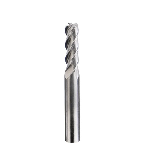 Fresa de 10 Uds., herramienta de acero de tungsteno con recubrimiento de aleación por mecanizado Cnc de aluminio Hrc55, fresas de 4 cuchillas, cortador de madera(10mmX50L)