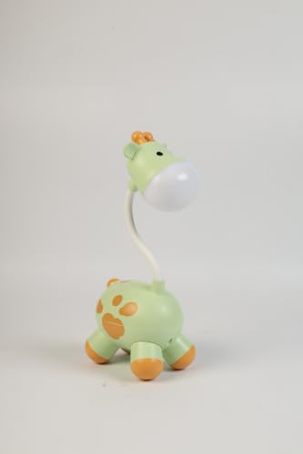 Image of Lexton 9.5 Inch Rechargeable Cute Giraffe LED Table Lamp | Kids Study Desk Lamp with USB Charging, 2 Light Modes, Switch Control & Eye-Care Reading Light for Bedroom, Bedside & Study Table