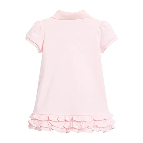 Baby Girls and Toddler Short Sleeve Knit Pol𝐨 Dress Girls' Toddler Short Sleeve Active Pol𝐨 Ruffle3