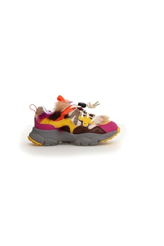 Baskets Flower Mountain Yamano bordeaux marron pour fille en taille 33 à 37