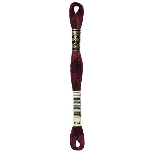 Image of DMC 6-Strand Embroidery Cotton Floss, Dark Garnet