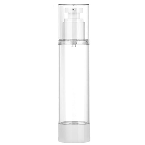 15-100ml クリア エアレス コスメティック クリーム ボトル 空のトラベルサイズ ディスペンサー 詰め替え可能な容器