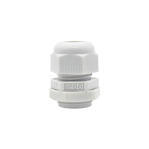 Image of 10PCS IP68 Waterproof Cable Gland White PG11 Plastic Connector Nylon Cable Glands Screw Joints For 11-15mm Cable