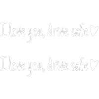 8PCS Spiegelaufkleber „I Love You Driving Safe",Niedliche Auto