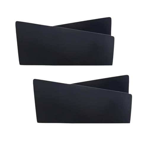Image of RUWA Napkin Holder for Dining Table - Tissue Paper Stand for Kitchen, Table, Home Decor, Office, Restaurant, Tissue Dispenser Organizer for Dinner Tables, Kitchen, Bathroom | Floppy Black | Set of 2