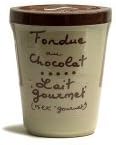 Aux Anysetiers du Roy - "Gourmet" Milk Chocolate Fondue in Pottery Crock - 7oz