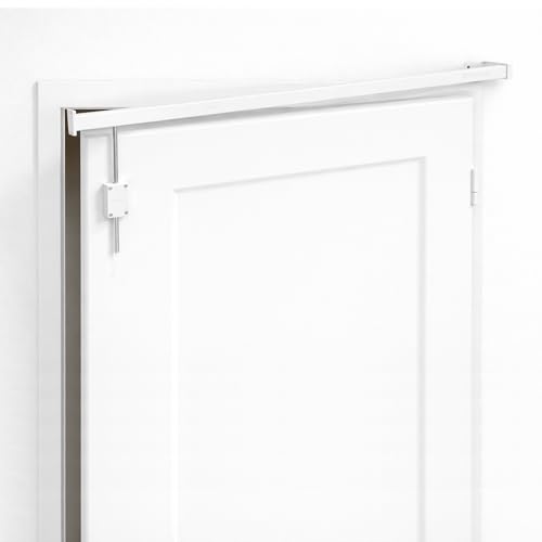Tringle Portière Pivotante 1m20 Ajustable – Support Rideau pour Porte d’Entrée – Anti Froid...