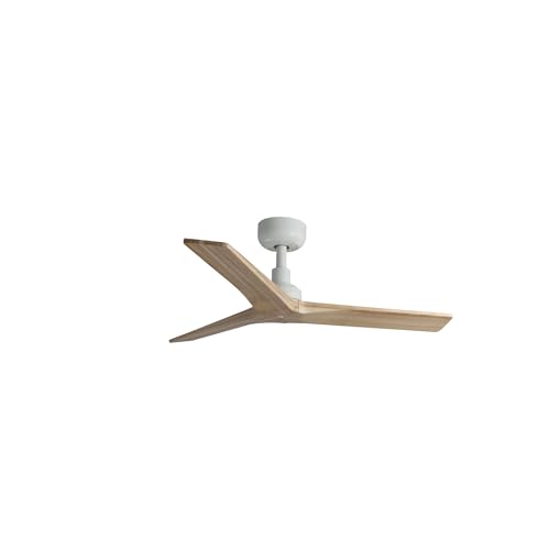 FARO BARCELONA 34281 - KLIM S Ventilador blanco/madera roble