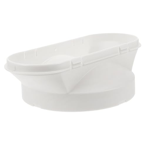 MUCKLILY Accessory Portable Air Conditioner Exhaust Hose Coupler Pipe Refrigeration Duct Adapter Fittings Venting Conditioners Insulated Exhaust Hose Connector White Plastic