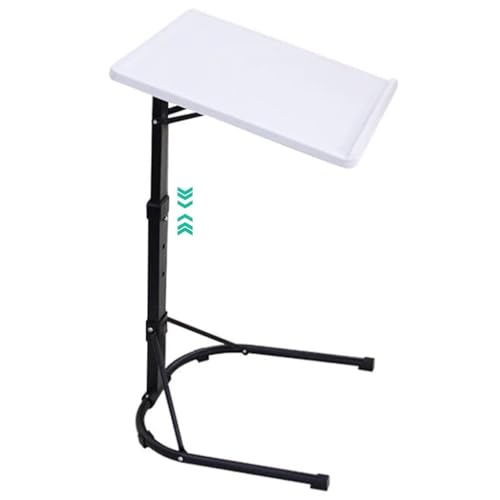 Escritorio de altura ajustable, mesa plegable portátil de elevación manual con niveles de ajuste de ángulo para