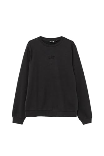 Sweat ras du cou EA7 d'hiver en coton biologique pour ados isolation thermique optimale